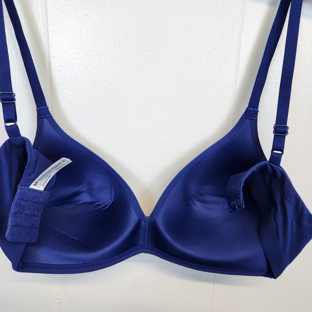 Wacoal Bra Womens 36B Blue Underwire T-Shirt Everyday Supportive 856339 Padded - Picture 6 of 8